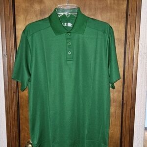 Alleson Athletic Green Short Sleeve Polo Shirt Size Adult Small Men's Activewear